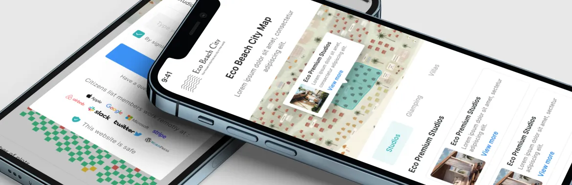 Eco Beach City : Interactive Map Booking
